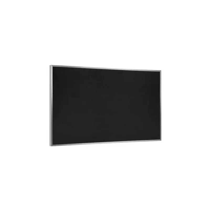 72.5" x 48.5" Aluminum Frame Recycled Rubber Tackboard - Black