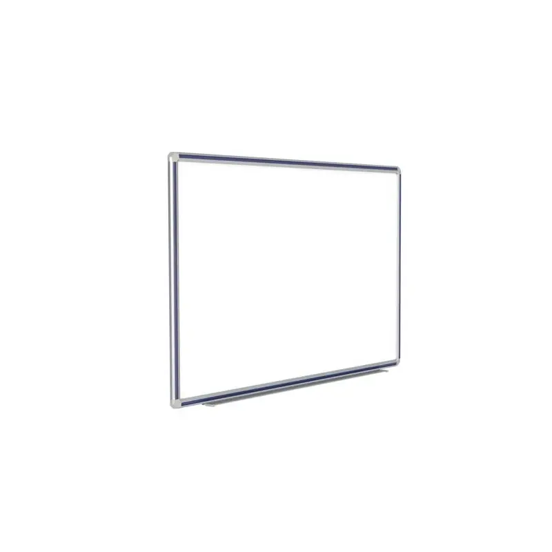 72" x 48" DecoAurora Aluminum Frame Porcelain Magnetic Whiteboard - Navy Blue Trim