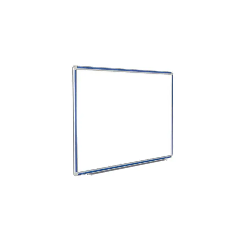 72" x 48" DecoAurora Aluminum Frame Porcelain Magnetic Whiteboard - Royal Blue Trim