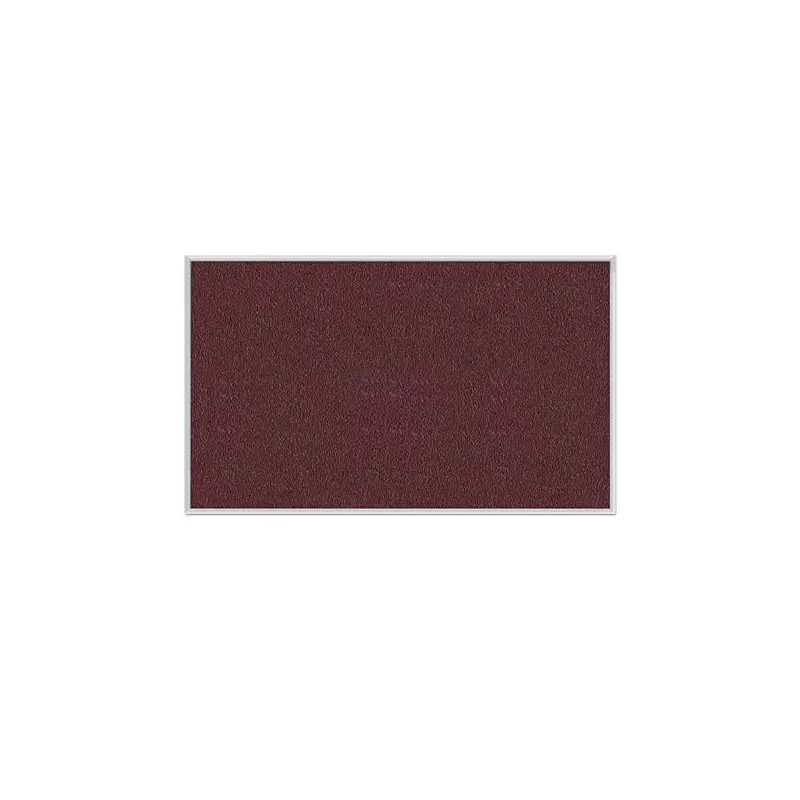 120.5" x 48.5" Aluminum Frame Vinyl Tackboard - Berry