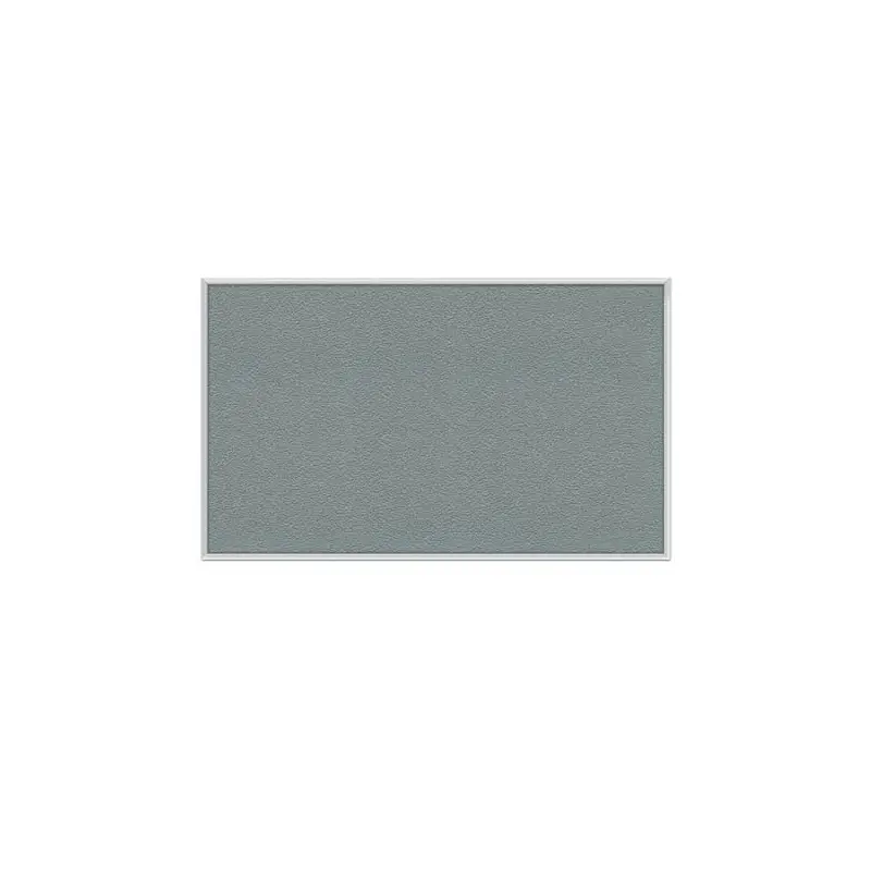 120.5" x 48.5" Aluminum Frame Vinyl Tackboard - Stone