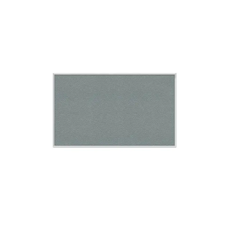 144.5" x 48.5" Aluminum Frame Vinyl Tackboard - Stone