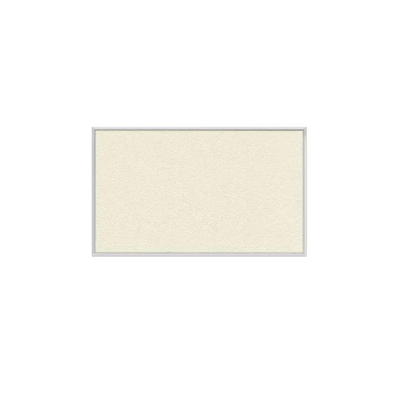 48.5" x 36.5" Aluminum Frame Vinyl Tackboard - Ivory