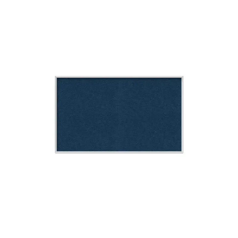 48.5" x 36.5" Aluminum Frame Vinyl Tackboard - Navy