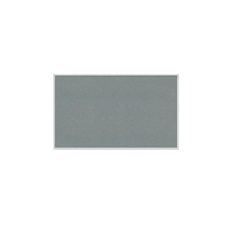 48.5" x 36.5" Aluminum Frame Vinyl Tackboard - Stone
