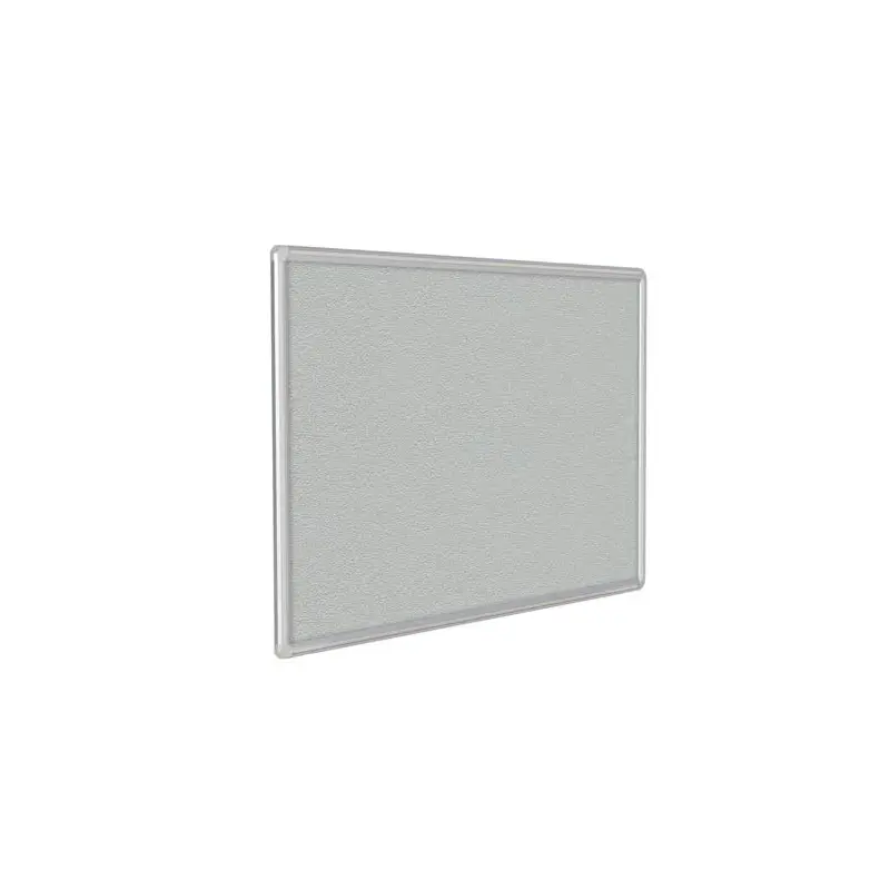 48" x 36" DecoAurora Aluminum Frame Gray Vinyl Tackboard - Gray Trim