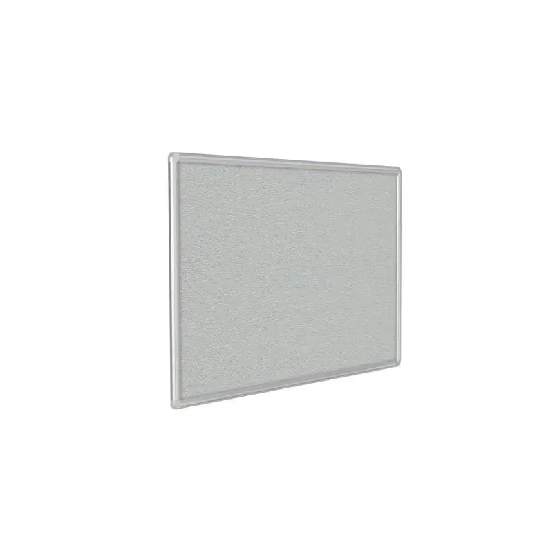 48" x 48" DecoAurora Aluminum Frame Gray Vinyl Tackboard - Gray Trim