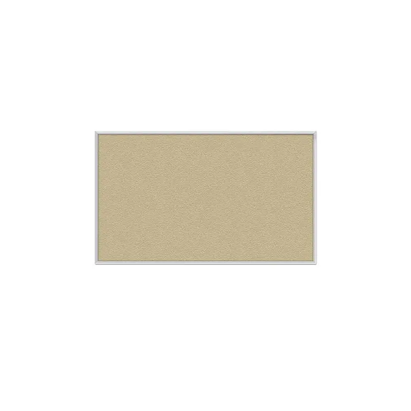 60.5" x 36.5" Aluminum Frame Vinyl Tackboard - Caramel