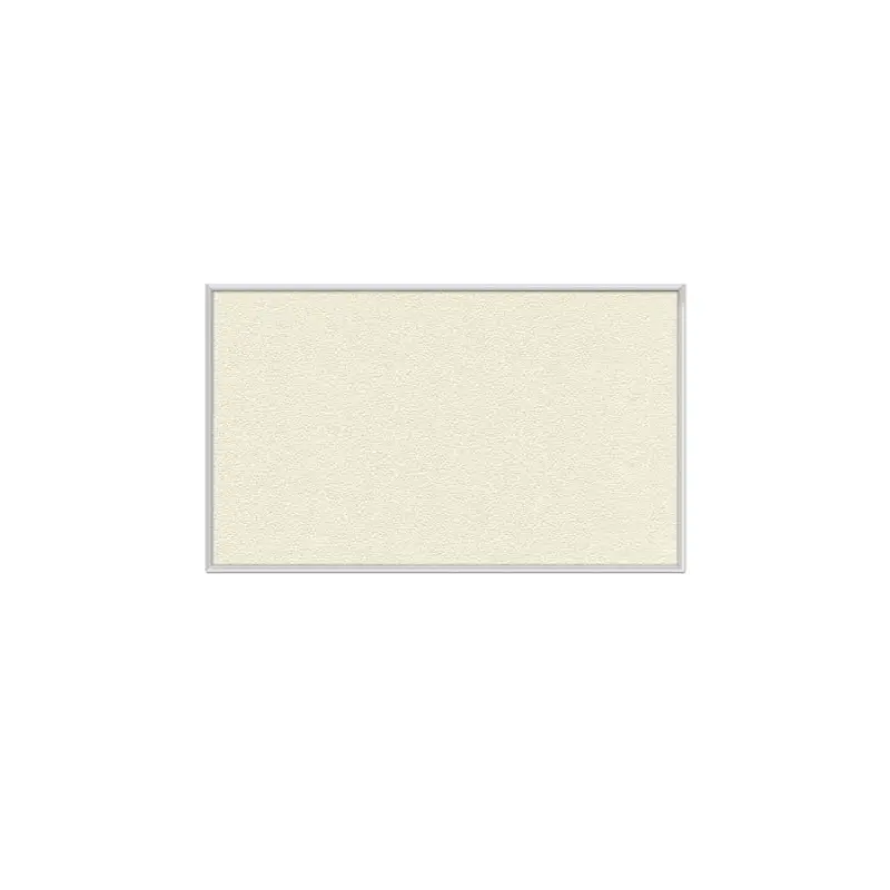 60.5" x 36.5" Aluminum Frame Vinyl Tackboard - Ivory