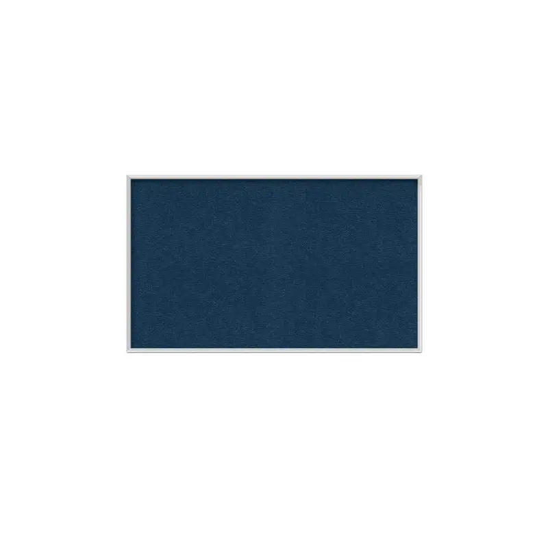 60.5" x 36.5" Aluminum Frame Vinyl Tackboard - Navy