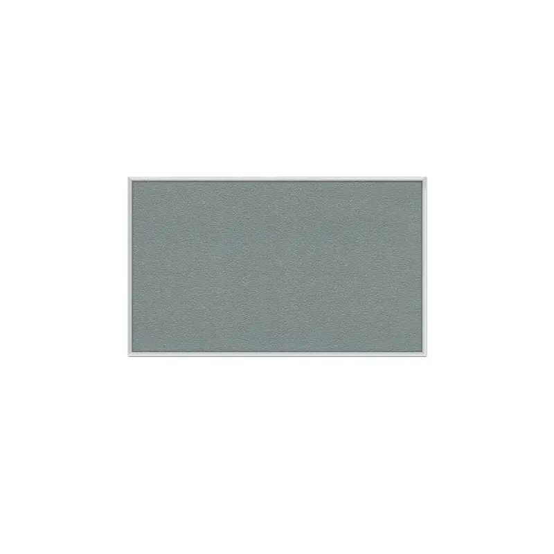 60.5" x 36.5" Aluminum Frame Vinyl Tackboard - Stone