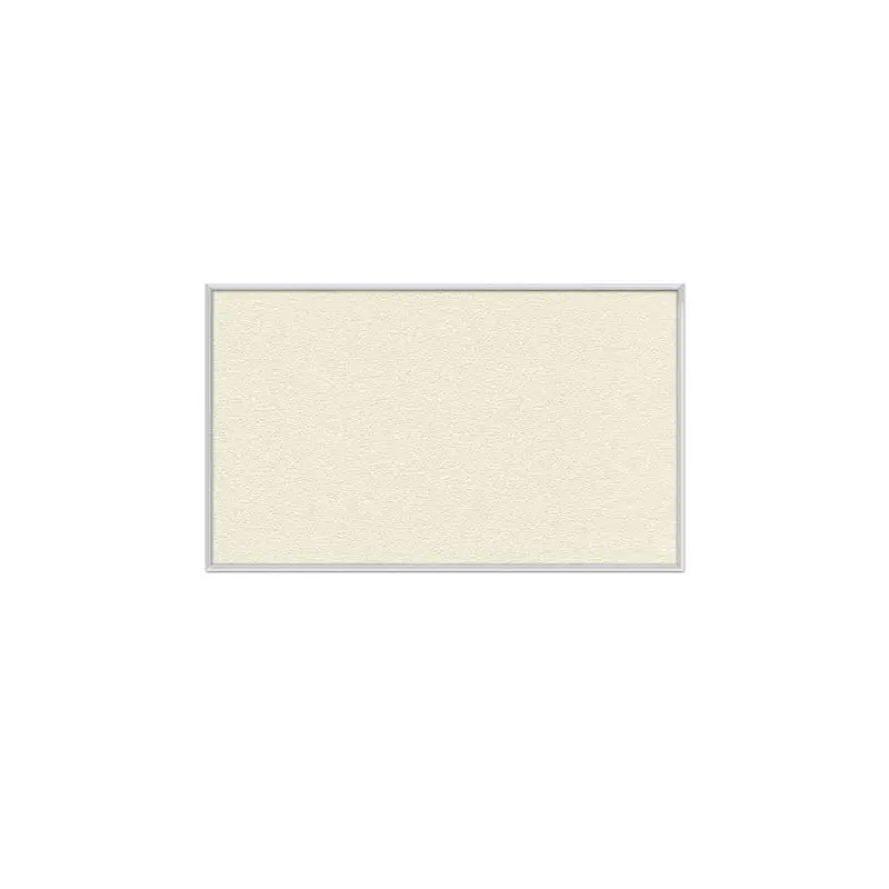 60.5" x 48.5" Aluminum Frame Vinyl Tackboard - Ivory