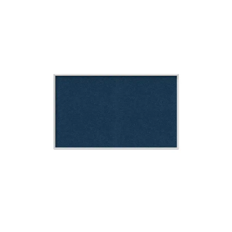 60.5" x 48.5" Aluminum Frame Vinyl Tackboard - Navy
