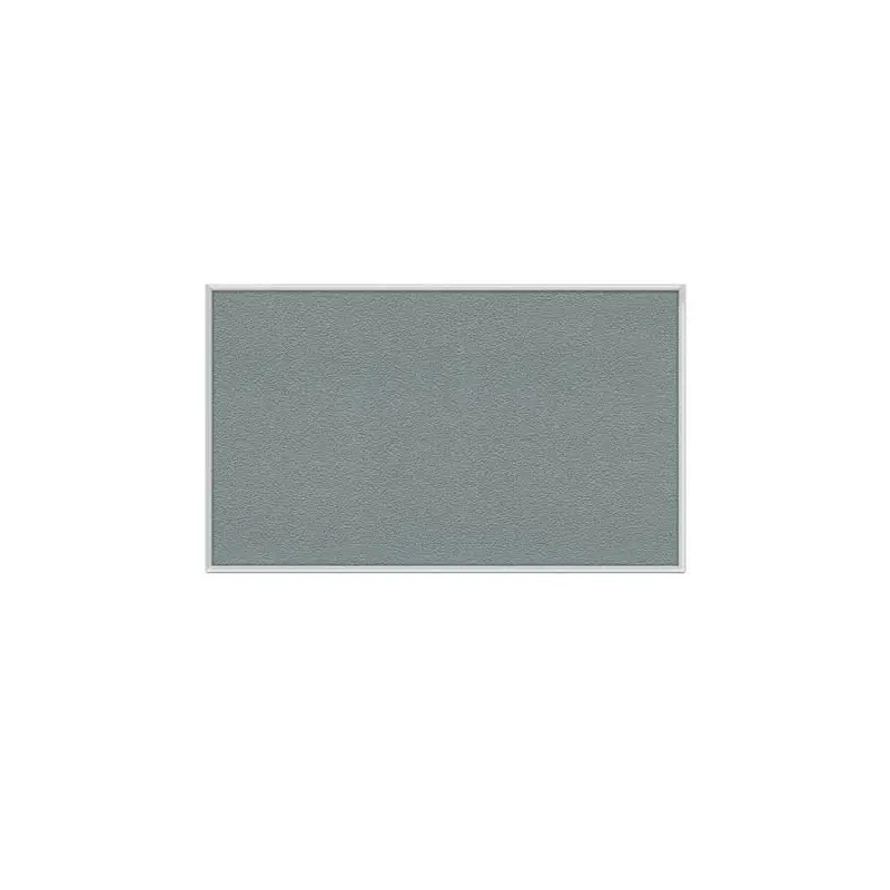 60.5" x 48.5" Aluminum Frame Vinyl Tackboard - Stone