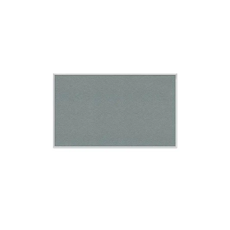 72.5" x 48.5" Aluminum Frame Vinyl Tackboard - Stone