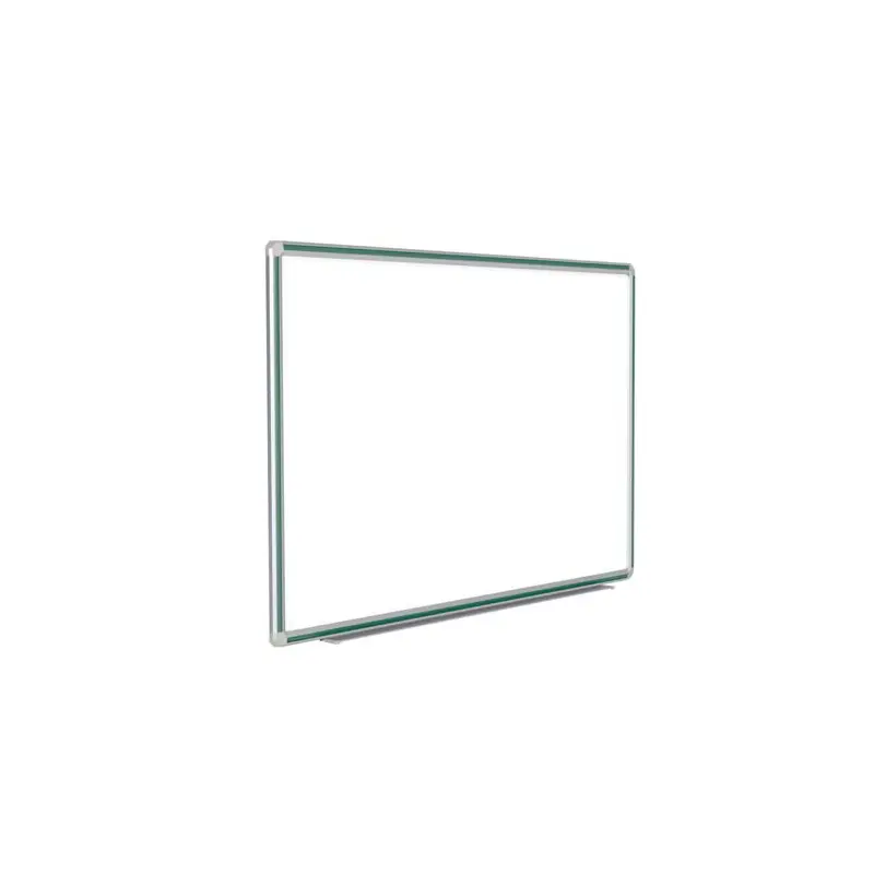 144" x 48" DecoAurora Aluminum Frame Porcelain Magnetic Whiteboard - Hunter Green Trim