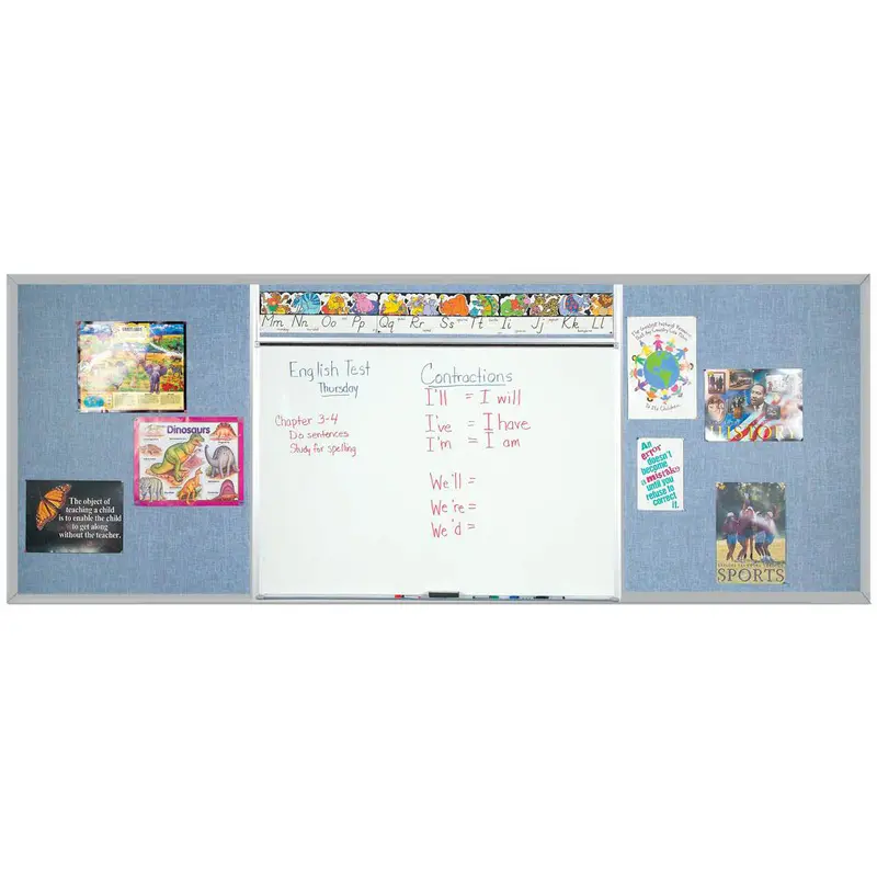 Best-Rite 516-4C-PM-X2 Combo-Rite Boards - Whiteboards &Tackboards