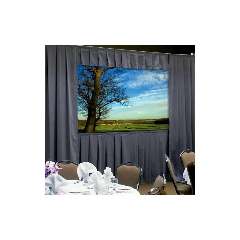 Da-Lite 36515KP Ultra Velour Drapery Kits for Deluxe Frames Without Skirt Bar for a (6'x8')
