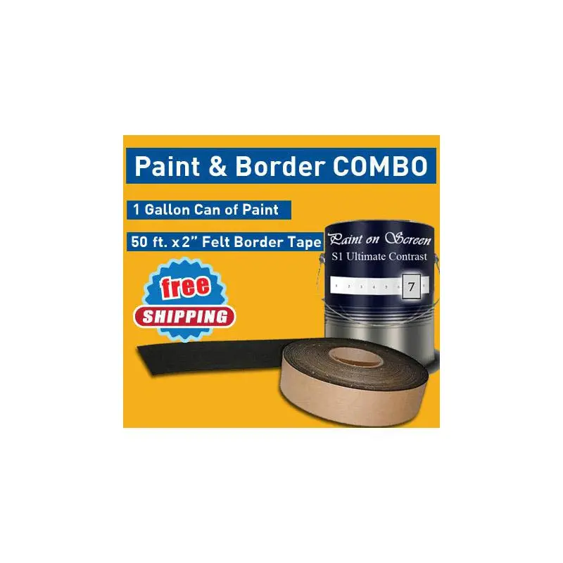 Paint on Screen Combo Kit: (1) G007 and (1) Black Felt Tape Border - (2 inch x 50 feet)