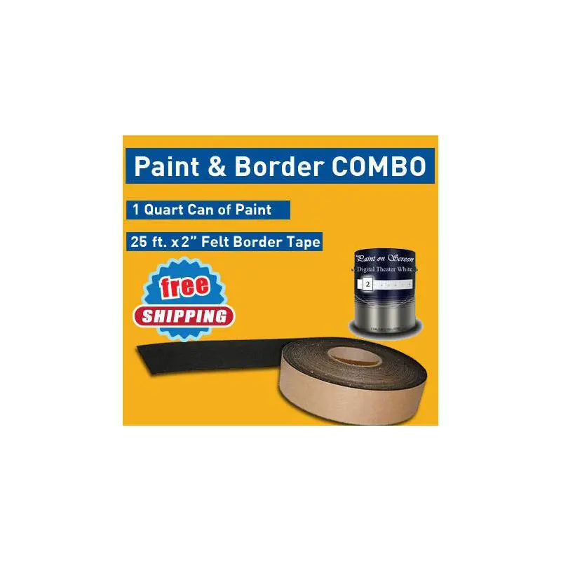 Paint on Screen Combo Kit: (1) Q007 and (1) Black Felt Tape Border - (2 inch x 25 feet)