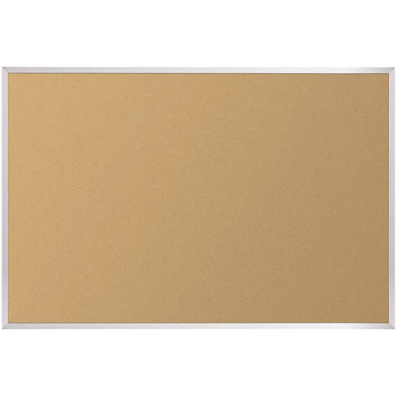 Best-Rite 302AG Natural Add-Cork Tackboard with Aluminum Trim