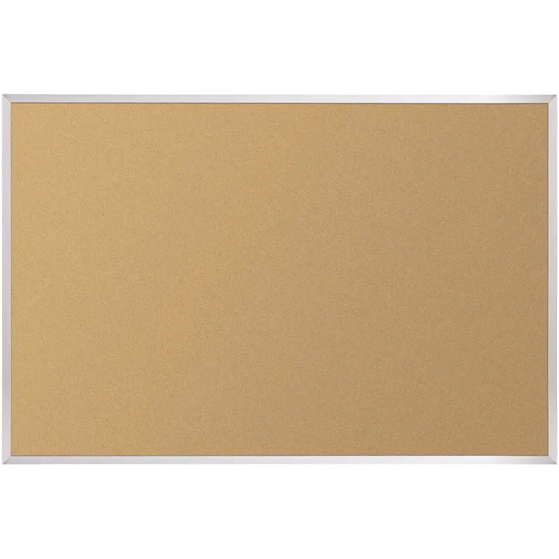 Best-Rite 303AB Natural Cork-Plate Tackboard with Aluminum Trim