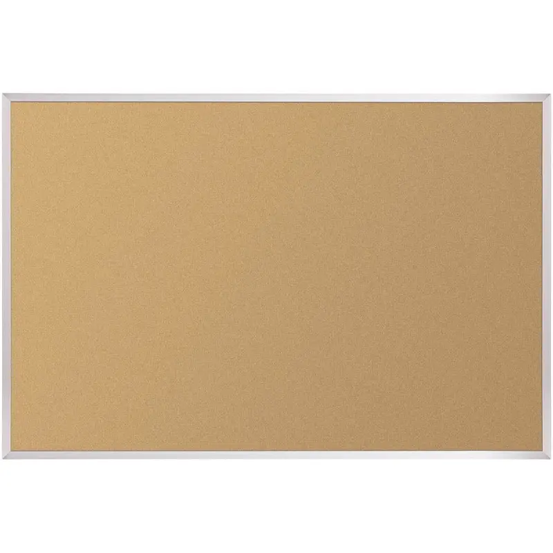 Best-Rite 303AD Natural Cork-Plate Tackboard with Aluminum Trim