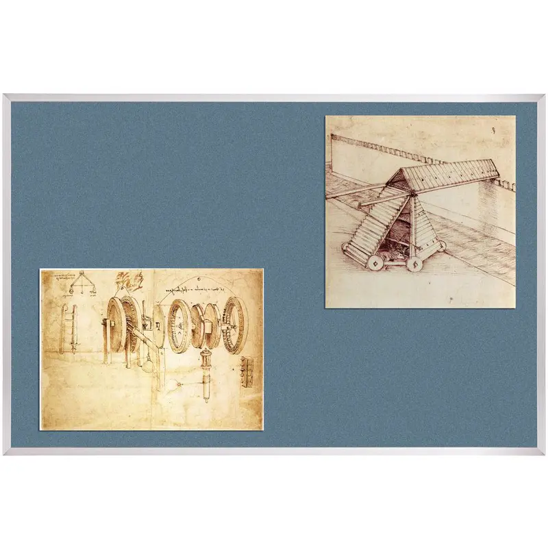 Best-Rite 322AB Colored Cork Tackboards with Aluminum Trim