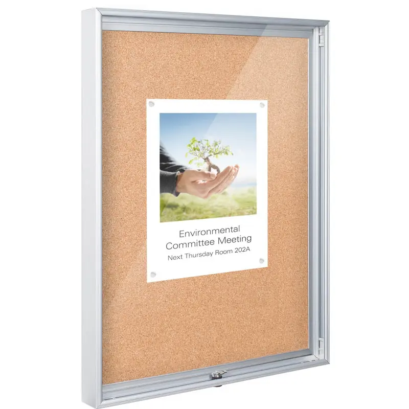 Best-Rite 94CAA-01 Economy Enclosed Bulletin Board Cabinet