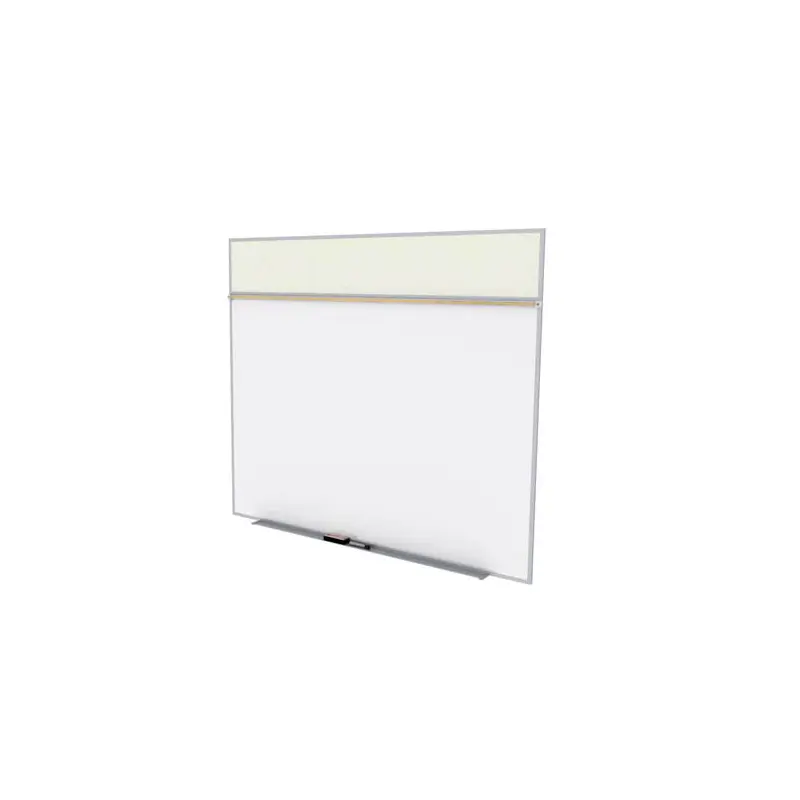 Ghent-SPC510A-V-185 - 5'x10' Style A Combination - Porcelain Magn Whtbd / Vinyl Fabric Bull - Ivory