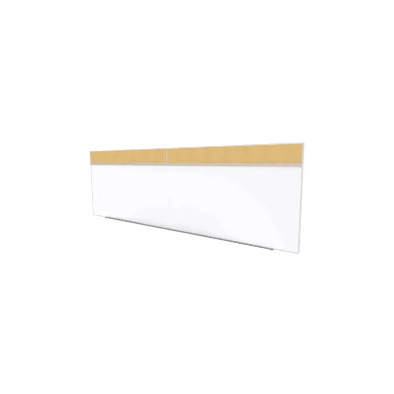 Ghent-SPC516A-K - 5'x16' Style A Combination - Porcelain Magnetic Whiteboard / Natural Cork Bull