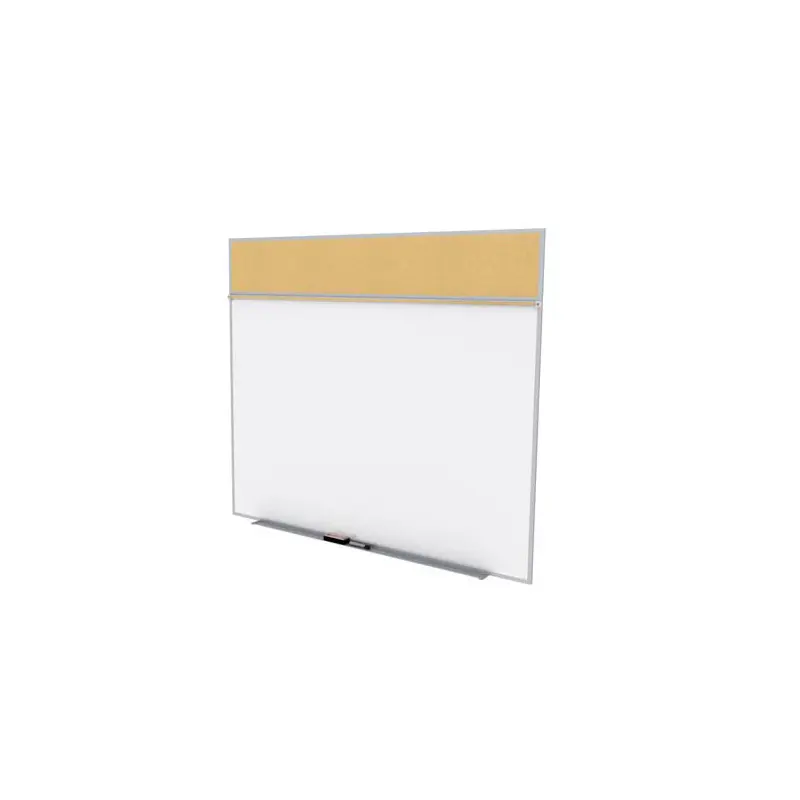Ghent-SPC58A-K - 5'x8'  Style A Combination - Porcelain Magnetic Whiteboard / Natural Cork Bull