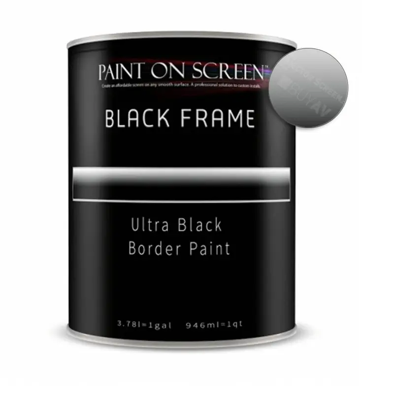 Projector Screen Paint - Black Frame - Gallon
