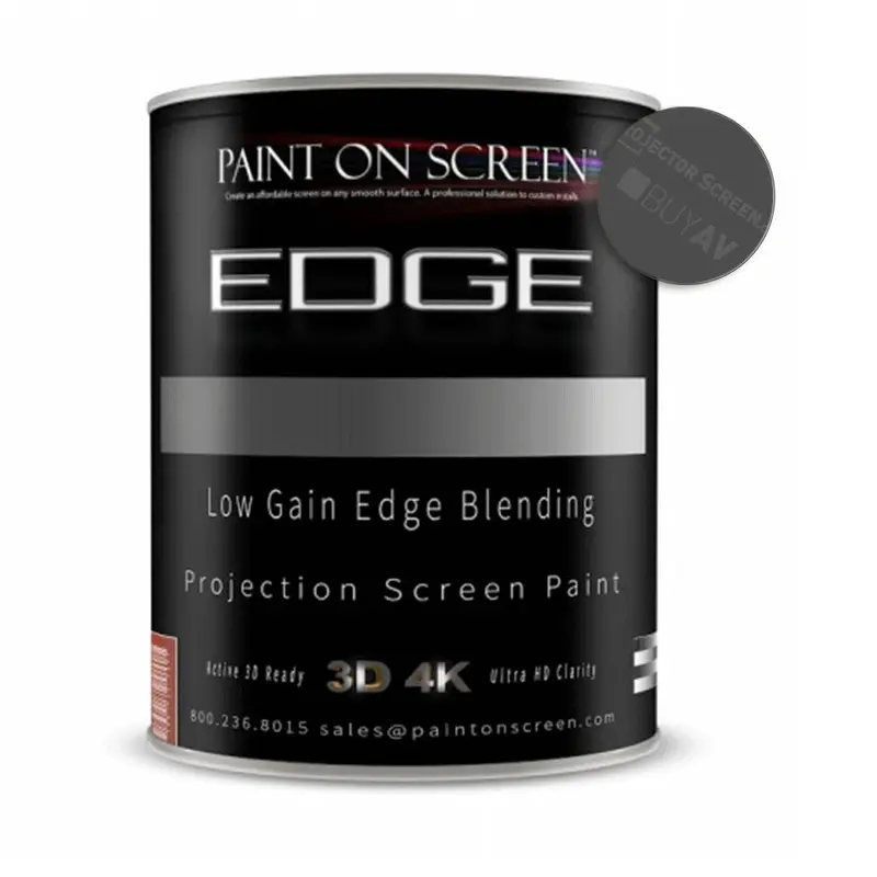 Projector Screen Paint - Edge with 0.8 Gain - HD 1080P,3D and 4K Capable - Gallon
