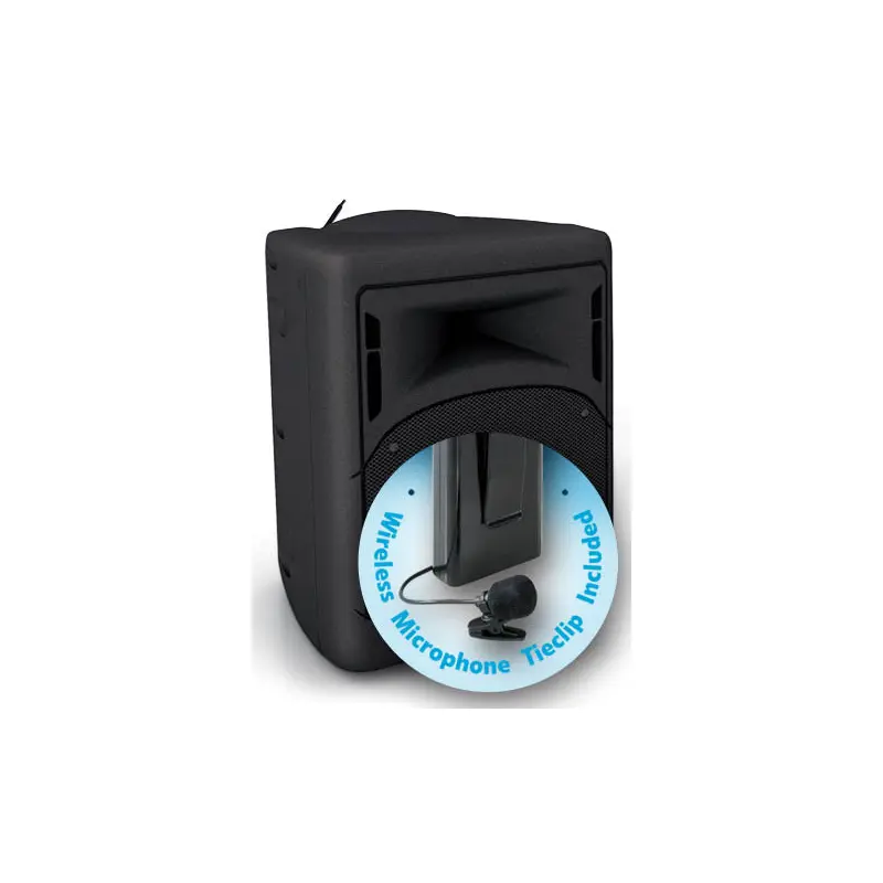 Oklahoma Sound 40 Watt Wireless PA System w/ Wireless Tie-Clip/Lavalier Mic