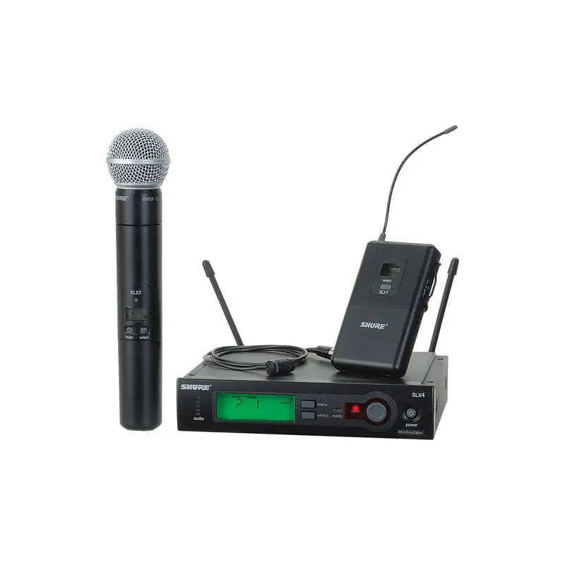 Shure SLX124/85/SM58 Wireless Microphone Combo System