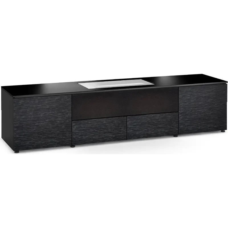 Salamander Designs Chicago 245 Cabinet for integrated LG HU915QB/E & LG HU85LA/S UST Projector - Black Oak, Black Top - X/LG1/245BO/BK