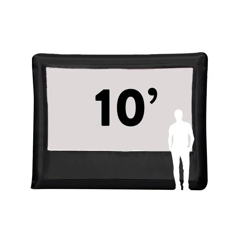 Elite Outdoor Movies 10' Front/Rear Outdoor Inflatable Projector Screen - Home10