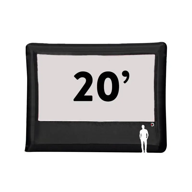 Elite Outdoor Movies 20' Front/Rear Outdoor Inflatable Projector Screen - Home20