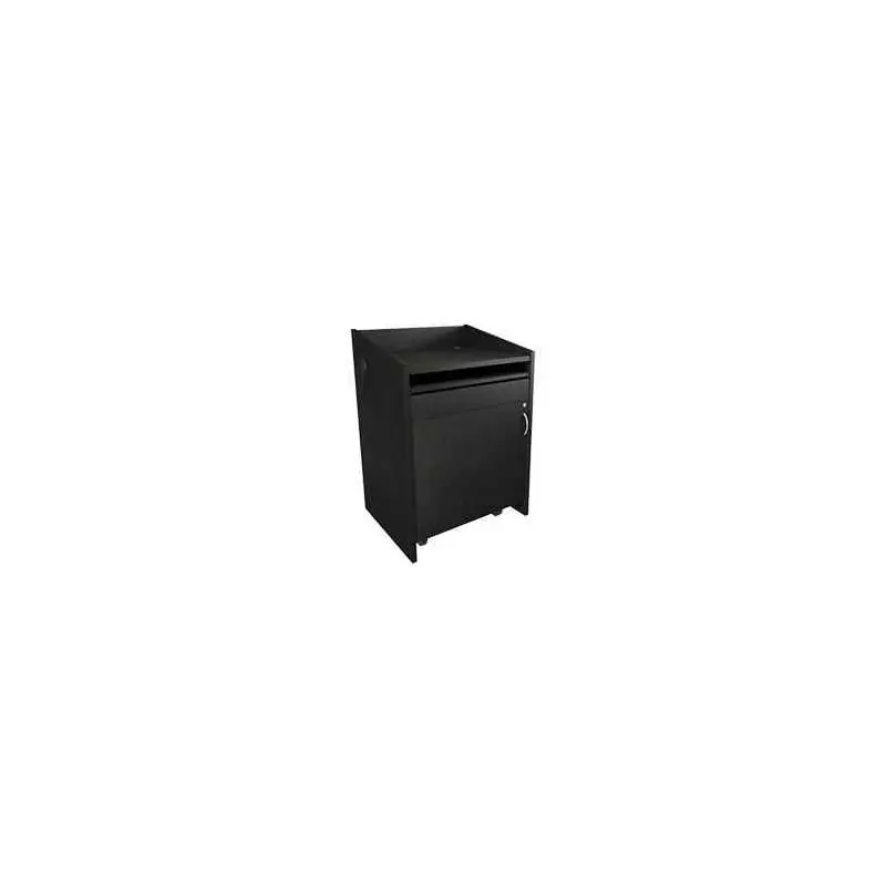 Middle Atlantic L2LDC2CCMGE PRE-CONFIGURED L2 SERIES LECTERN, 28" W, 25" D, WITH CONNECTIVITY - Grained Ebony Ash