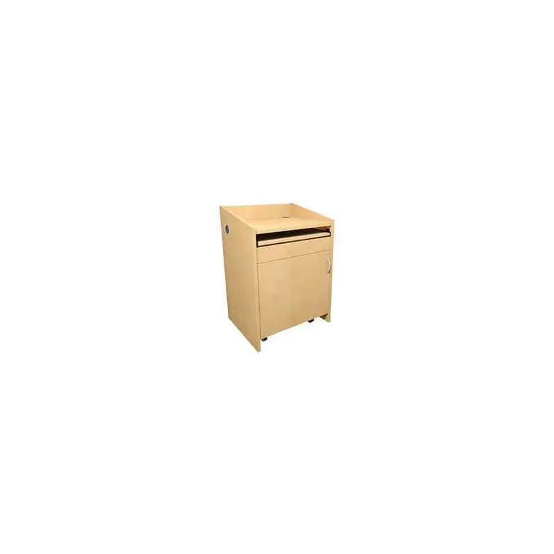 Middle Atlantic L2LDC2CCMKM PRE-CONFIGURED L2 SERIES LECTERN, 28" W, 25" D, WITH CONNECTIVITY - Knotted Maple