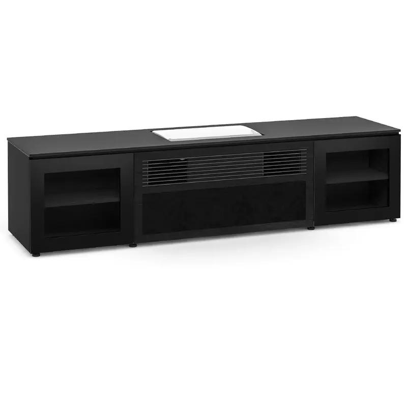 Salamander Designs Oslo 245OS Cabinet for integrated Samsung LSP9T UST Projector - Black Glass, Black Top - X/SMG9/245OS/BG