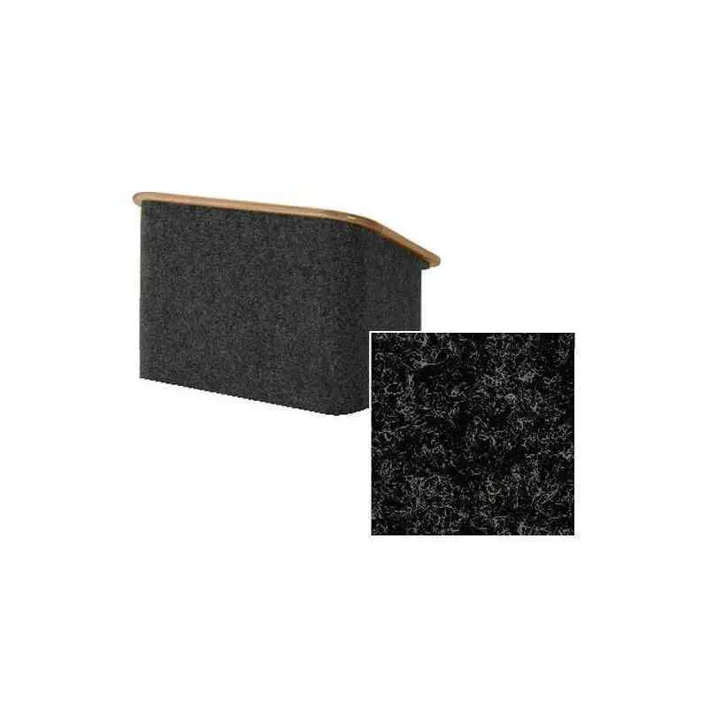 Sound-Craft CTLW-Charcoal Convention Series Tabletop Lectern with Charcoal Carpet and Walnut Wood Trim