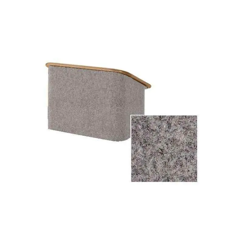 Sound-Craft CTLW-Gunmetal Convention Series Tabletop Lectern with Gunmetal Carpet and Walnut Wood Trim