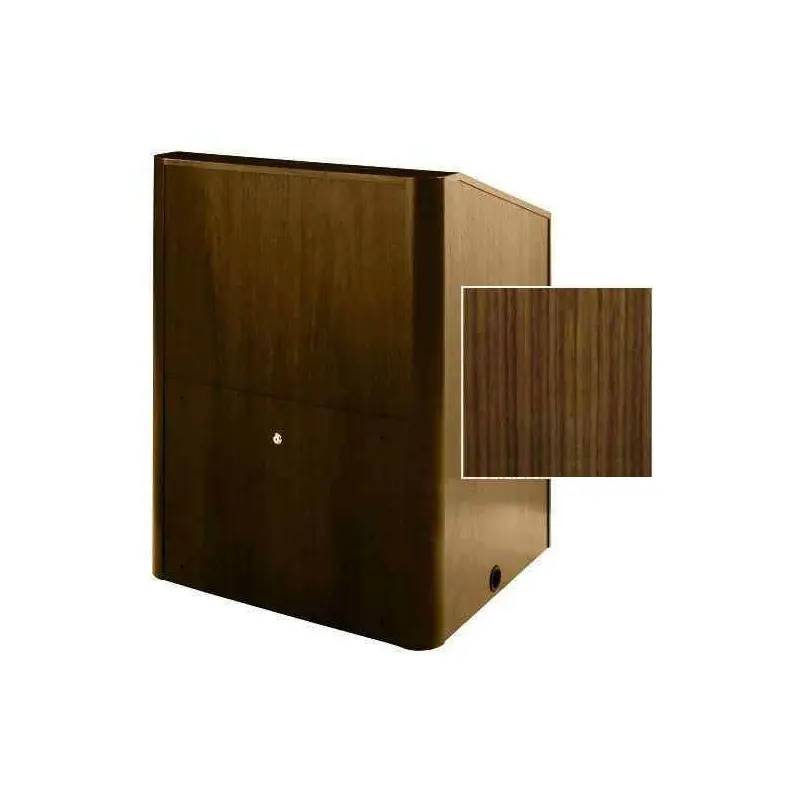 Sound-Craft MMR36V-Walnut Instructor LG Series 48"H x 36"W Multimedia Lectern with Walnut Wood Veneer