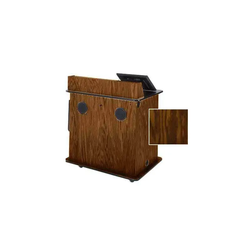 Sound-Craft SML-2-Dark Oak Intelligent Series 42.88"H Multimedia Workstation with Dark Oak Wood Veneer