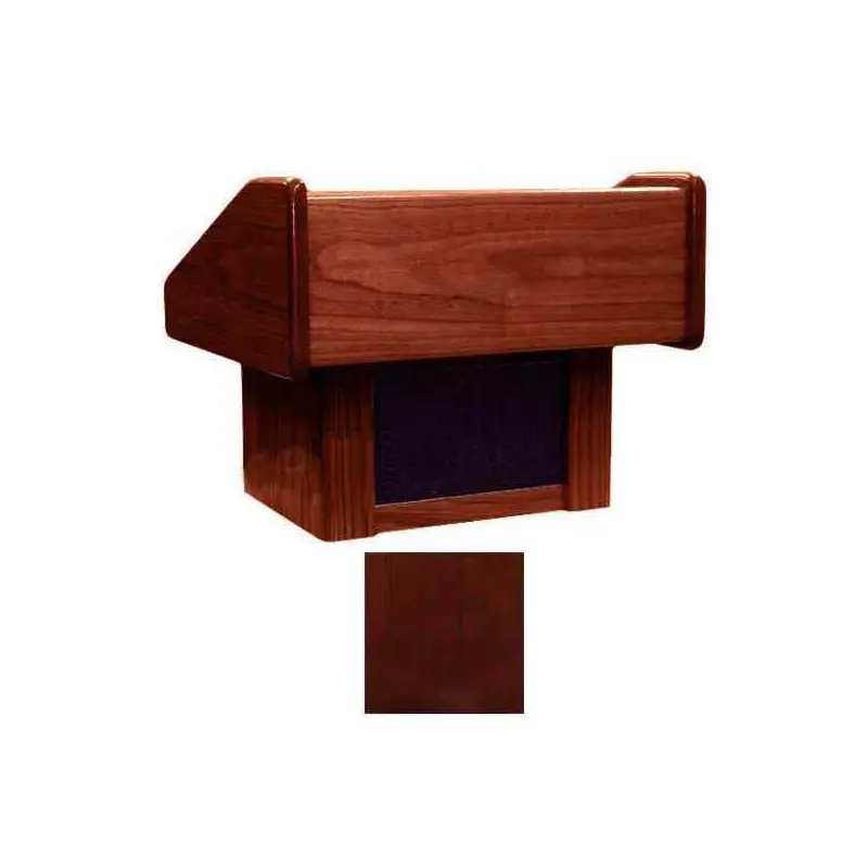 Sound-Craft TCR Club Series 17"H Portable Tabletop Lectern with Dark Cherry Finish