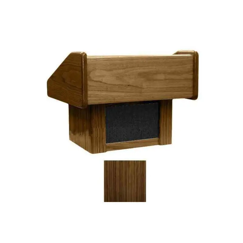 Sound-Craft TCW Club Series 17"H Portable Tabletop Lectern with Walnut Finish