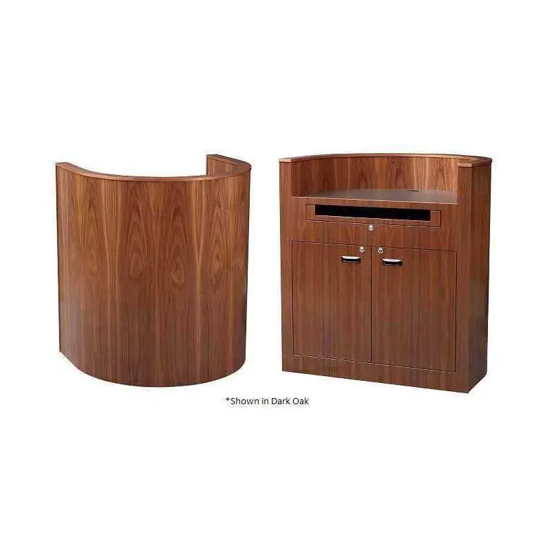 Sound-Craft BFV42-Natural Maple The President Series 48"H Curved Design Podium with Natural Maple Wood Veneer