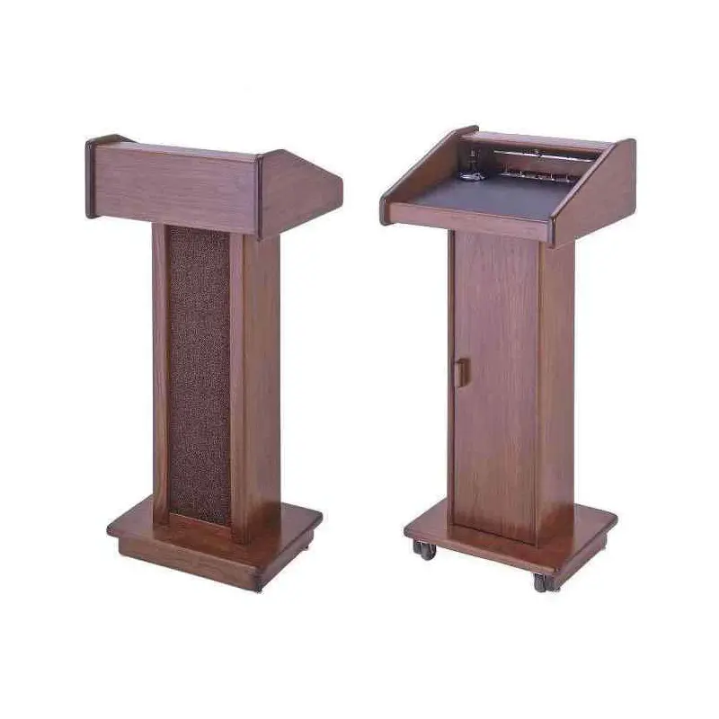 Sound-Craft LCA Club Series 47"H Lectern with Dark Mahogany Wood Veneer